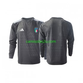 Camisolas de futebol Itália Guarda Redes Equipamento Alternativa 2023 Manga Comprida